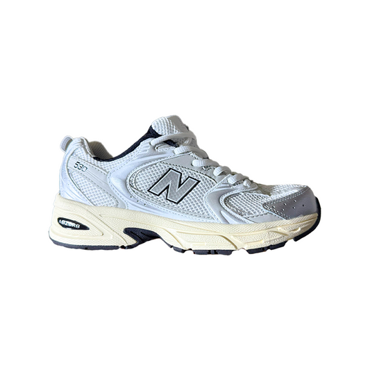 New Balance 530 White and Silver Cream